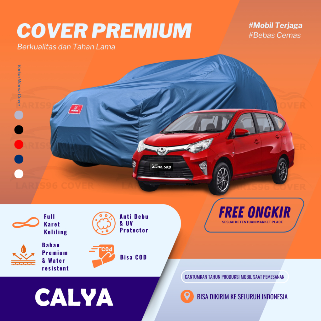 Premium Cover Mobil / Sarung Mobil Calya Mantel Selimut Mobil Calya Waterproof Anti Air Outdoor