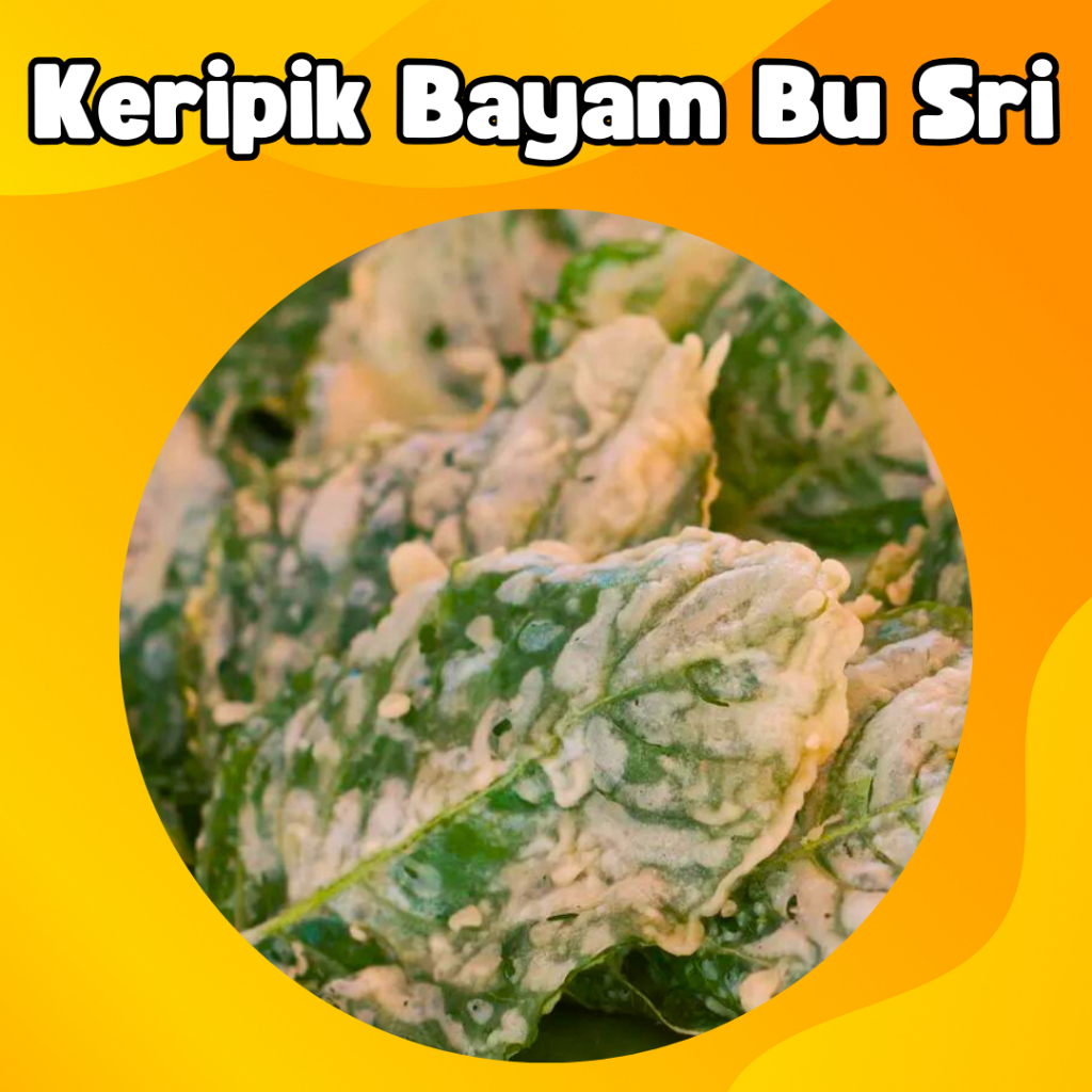 

(COD) 150 gram KERIPIK BAYAM RENYAH GURIH BU SRI Cemilan Enak/Cemilan Murah