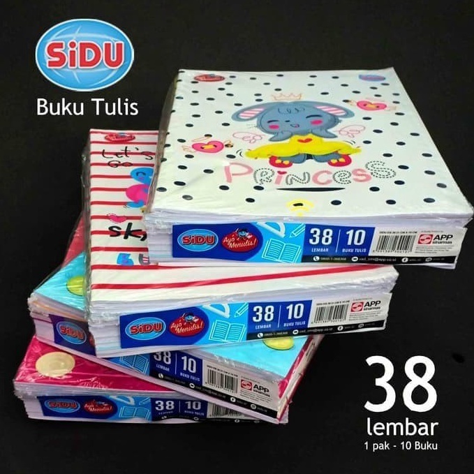 

1 Pack1 buku Buku Tulis Sinar dunia SIDU 38 KODE I2P9