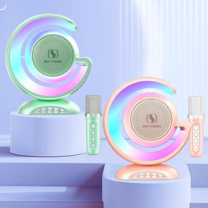 KODE R4O9 Karaoke Bluetooth Speaker 2MicDapat Terhubung Ke HPTV Home TheaterKaraoke Set Home TV Yout
