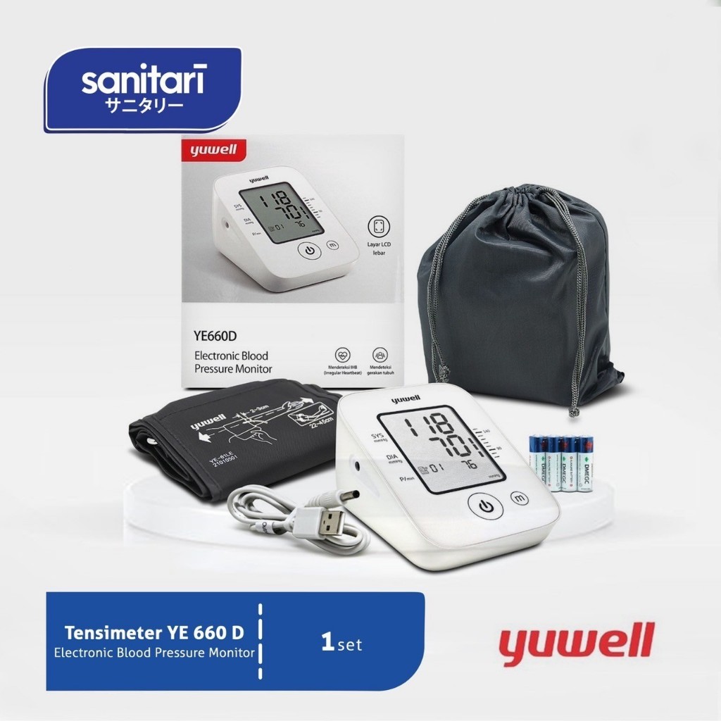 Tensimeter Digital Yuwell YE 660D Tensimeter Yuwell 660D Tensi Digital Yuwell 660 D