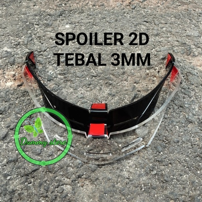 Spoiler Helm INK METRO 2 | AKRILIK TEBAL 3MM