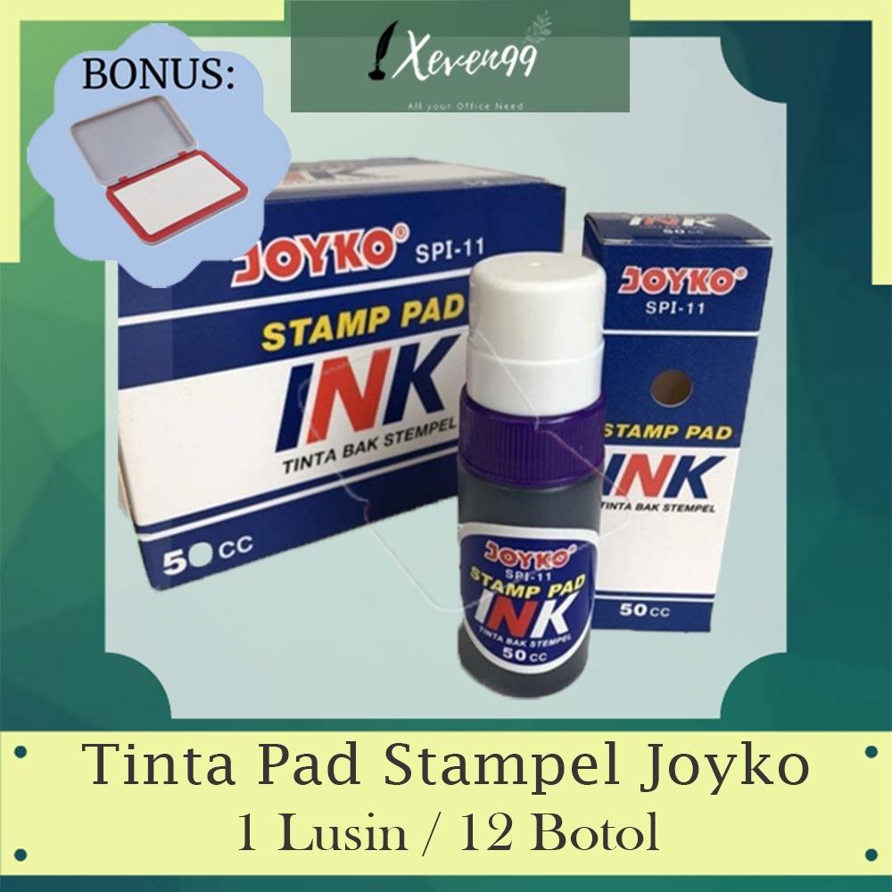 

Joyko Stamp Pad Ink Refill Tinta Stempel (1 lusin / 12 pcs)