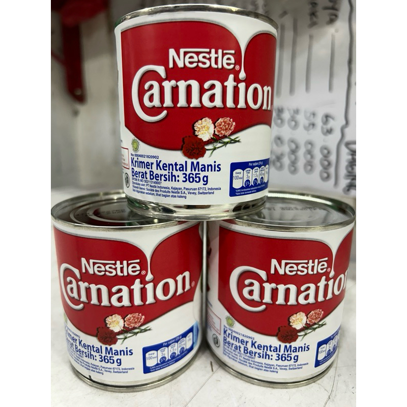 

Susu Carnation 365 gram/dus isi 48 pcs