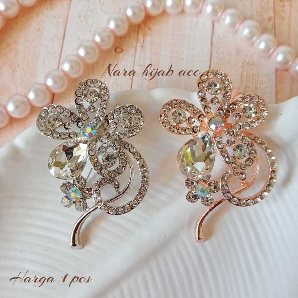 Bros Jilbab Premium Bunga Tangkai