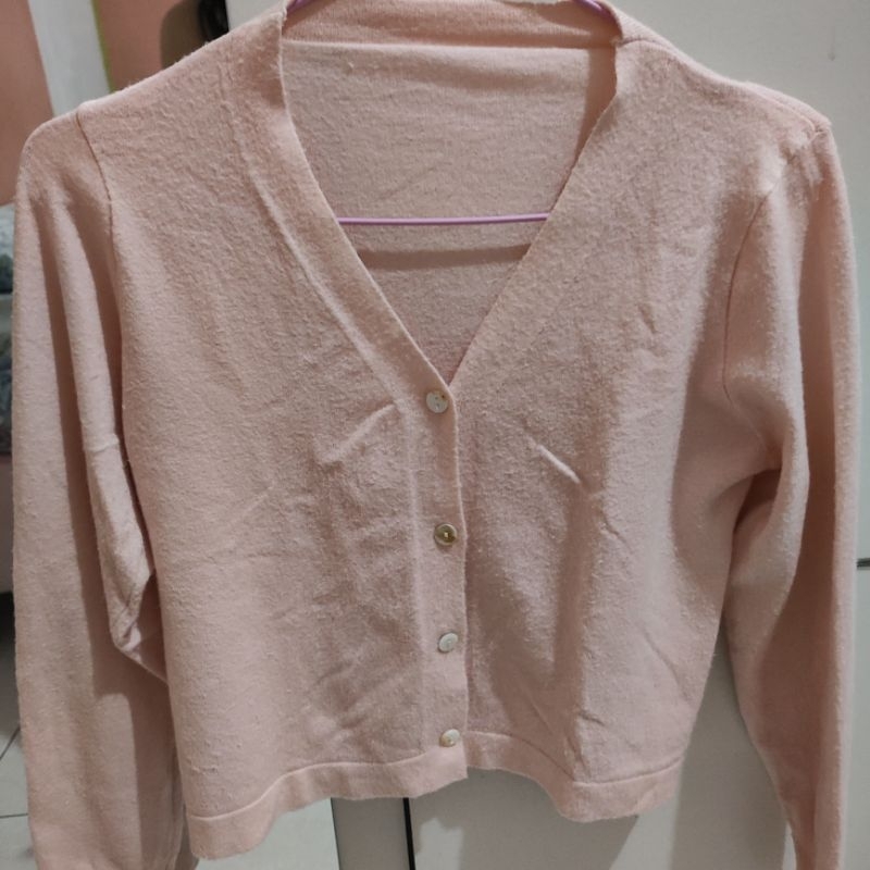 cardigan pink preloved