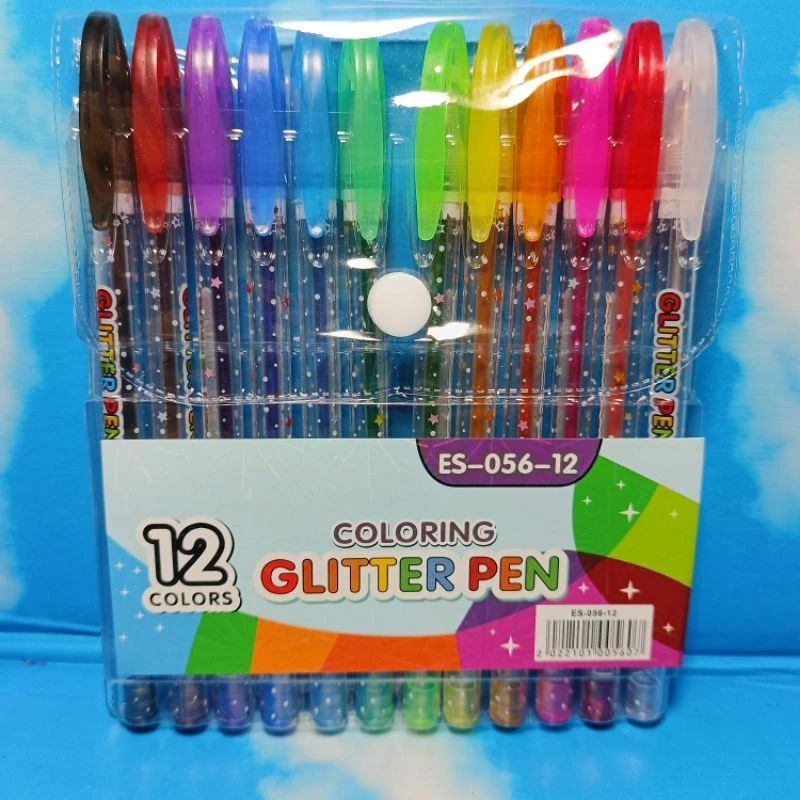

Pulpen Gel Gliter Coloring Pen isi 12 pcs