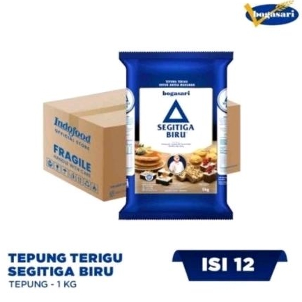 

TEPUNG TERIGU SEGITIGA BIRU 1 DUS / TEPUNG GANDUM / SEGITIGA BIRU BOGASARI