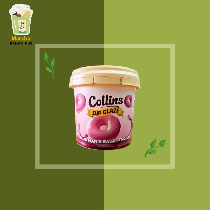 

Collins Dip Glaze Strawberry 1 KG - Topping Selai Donat Roti Kue