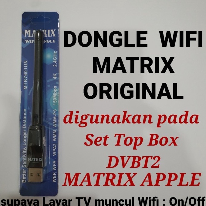 DONGLE WIFI MATRIX MT DONGLE WIFI RECEIVER PARABOLA DONGLE USB DONGLE g Y8F7