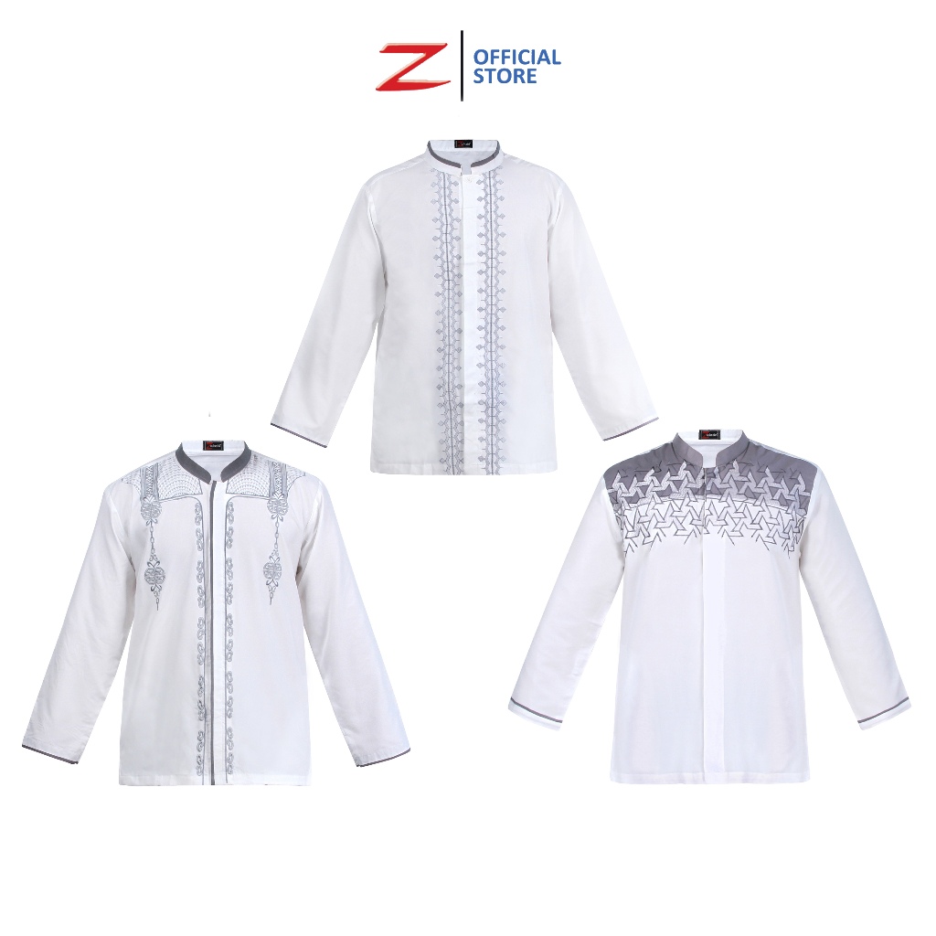 Zeintin - Baju Koko Pria Zeintin Lengan Panjang Fashion Pria Baju Muslim Pria Bahan Katun KoKo Kurta