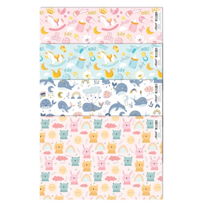 

MAKSIMAL Kertas Kado Baby New Born Harvest isi 4 Baby Land