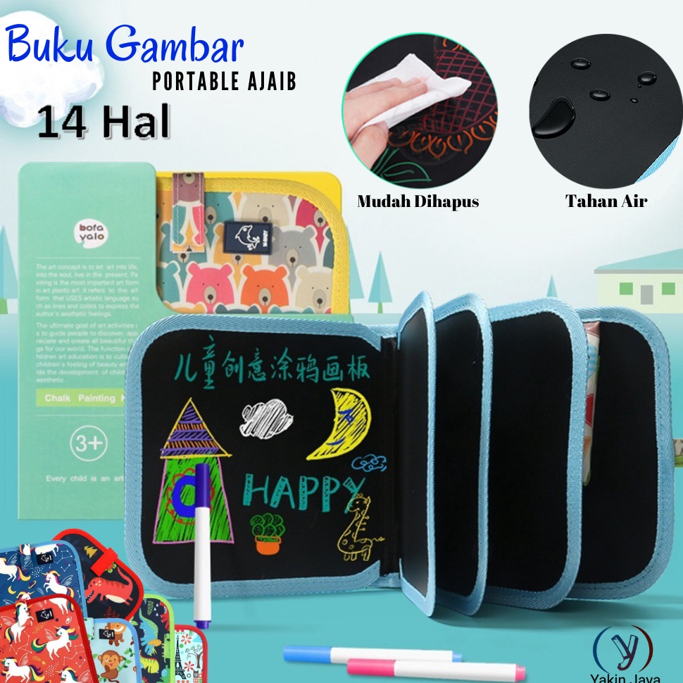 

Buku Gambar Portable Anak 14 Halaman Drawing Book Bisa Dihapus x C5Z9