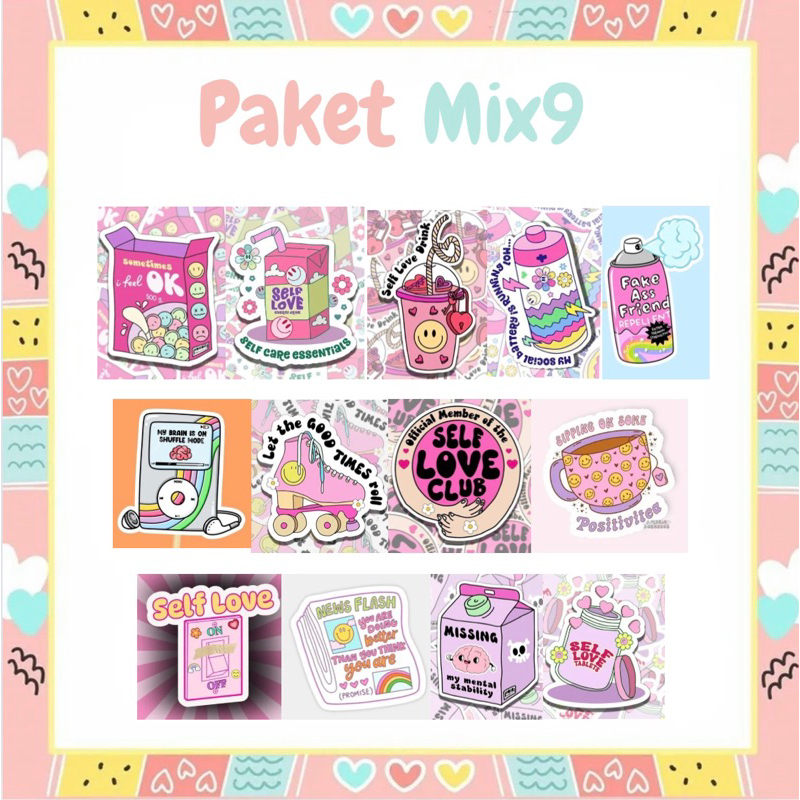 

STARLY - 7.7 STIKER PAKET MIX 9
