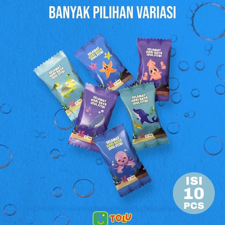 

HJ6 Amplop Lebaran Viral Bentuk Permen Amplop THR Lucu Unik isi 1pcs 1 TOLU