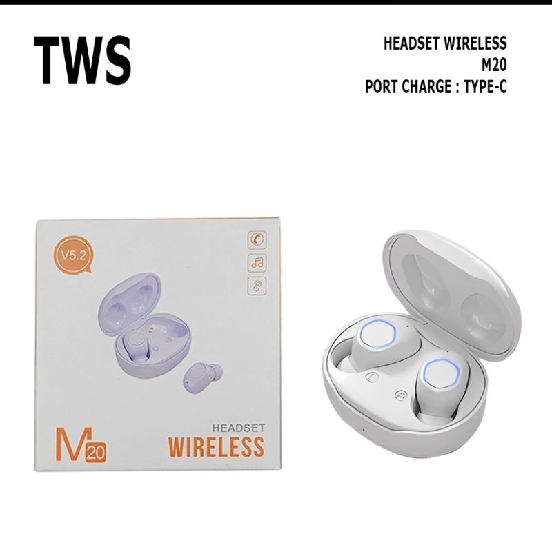 Tws Bt M20 New Paking/ New Model/ 6 hours Play