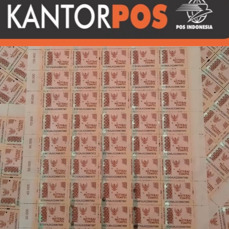 

Sale Materai 1 15 Pcs Murah Original Kantor POS