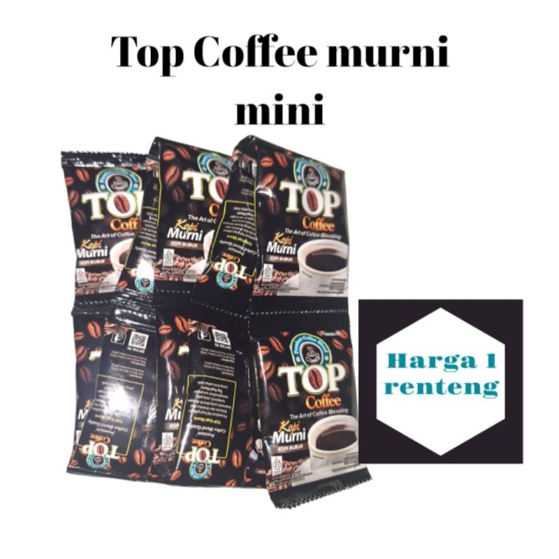 

Top Kopi Murni Mini isi 10pcs × 7gr [harga per renteng]