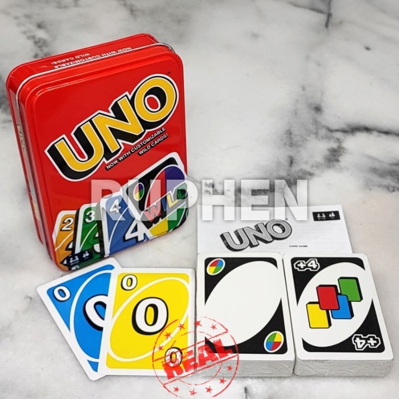RPN Kartu Permainan Uno Wild Card Tin Case Box Kotak Kaleng Limited Edition Great Quality e S1P4