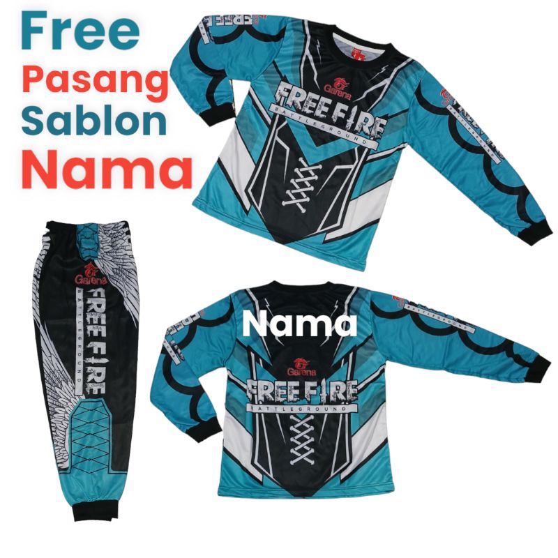 SETELAN BAJU BNL/SETELAN BAJU ANAK-ANAK FREE FIRE