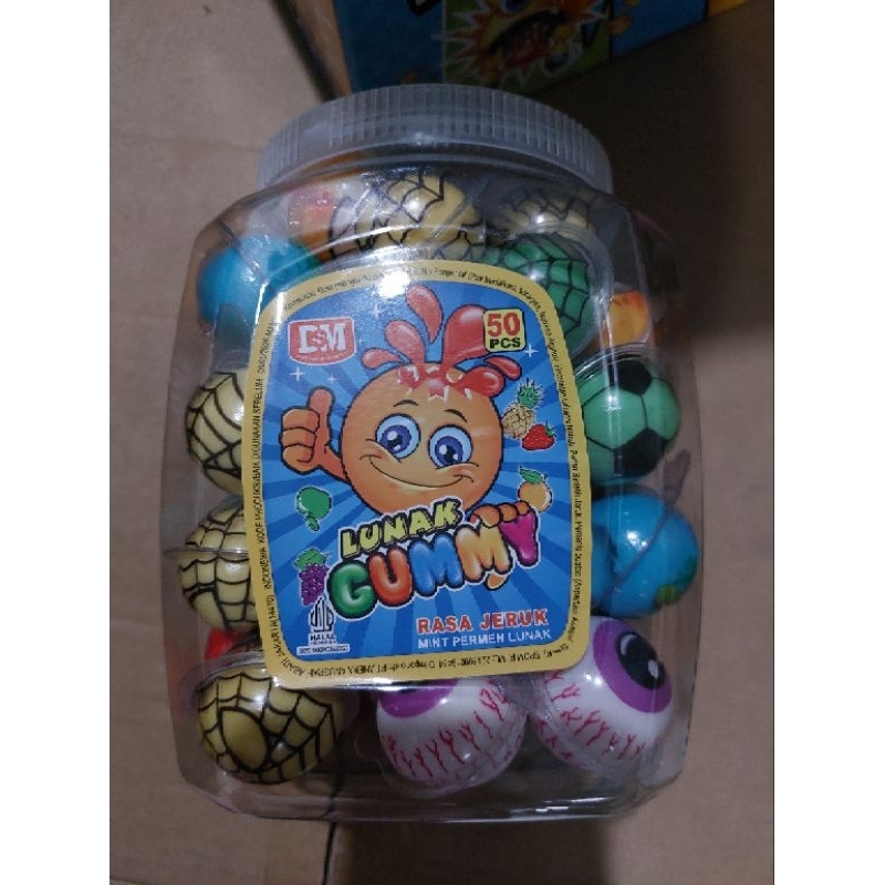 

DSM Permen Lunak / Lunak Gummy / Permen Mata isi 50 Pcs