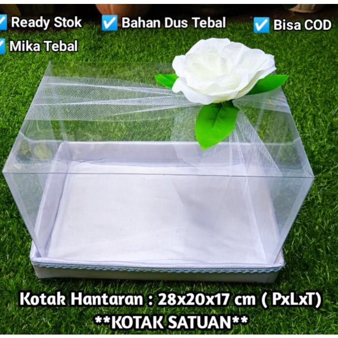 

Beli Kotak Seserahan hantaran Satuan uk 28x2x17 hiasan bunga artificial untuk box pernikahan tunangan bingkisan hampers