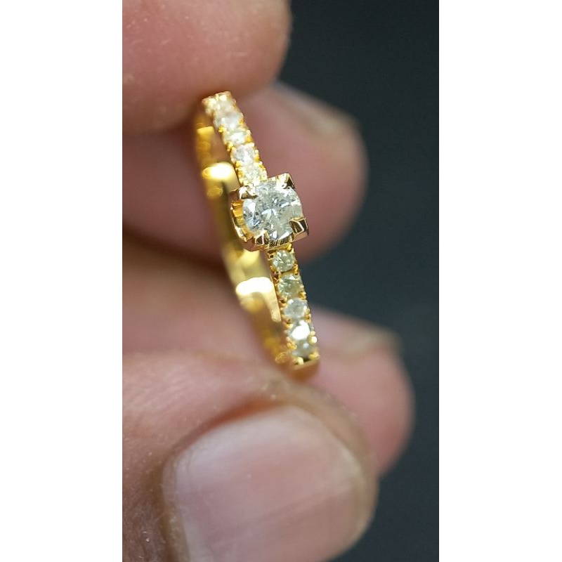 cincin wanita mata satu. full berlian