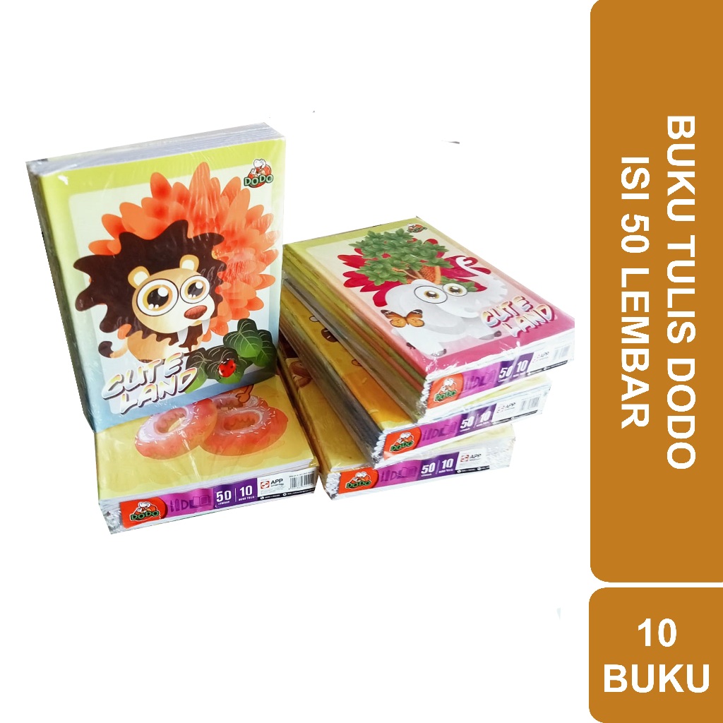 

BUKU TULIS DODO ISI 50 LEMBAR | 10 BUKU