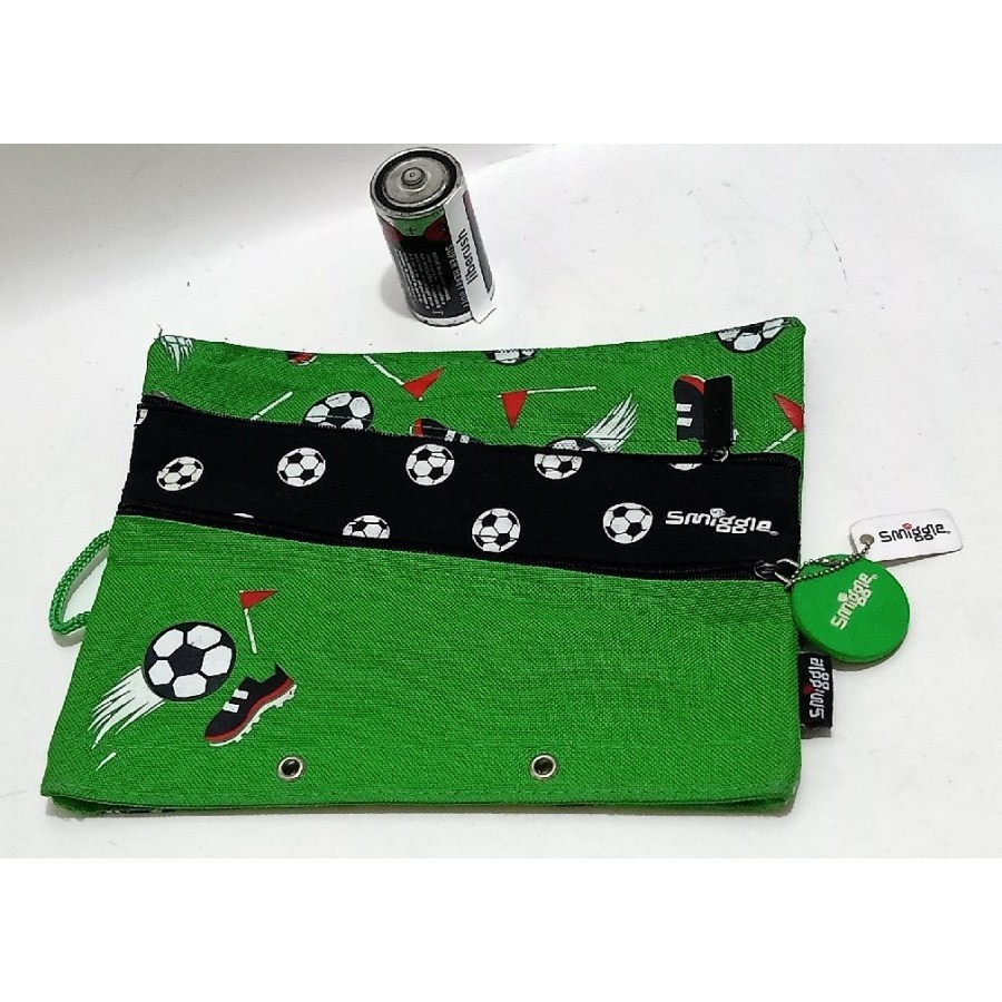 

smiggle active 330 squad 330 pencil case soccer kotak pensil