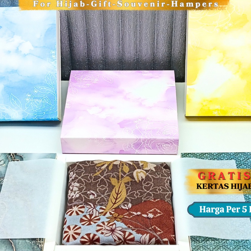 

KF7 BOX SLIDING MOTIF KOTAK 5 Pcs SLIDING BOX KEMASAN GIFT HAMPERS HIJAB PACKAGING