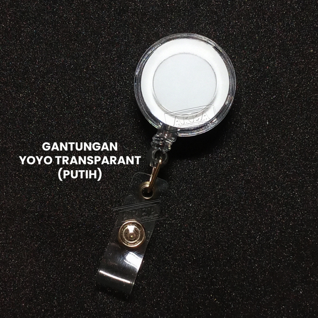 

Tali Gantungan ID Card Yoyo Putih (Transparant Color)/Gantungan Kartu ID Card/Klip Kartu ID Card