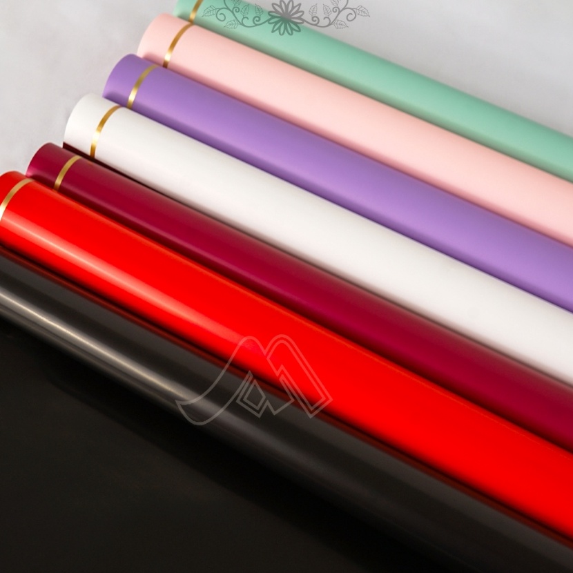 

Cashback 1 Pcs Flower Wrapping Line Happiness List Line Gold Flower Wrapping Cellophane Kertas Buket Bunga