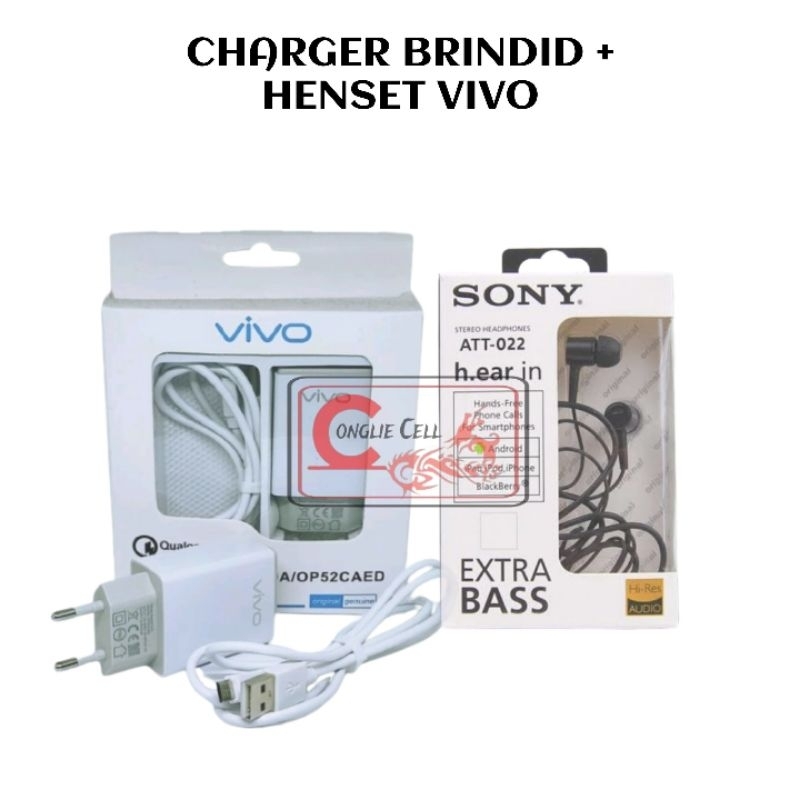 CHARGER BRINDID + HENSET VIVO CHARGER CASAN VIVO Y12 Y12i Y15 Y17 Y19 Y20 Y20S ORI ORIGINAL OEM