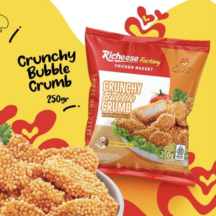 

Richeese Nugget Crunchy Bubble Crumb 250gr - Nugget Ayam Bubble Crumb