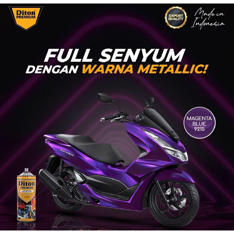 Pilok Ungu Magenta Blue 9215 Paket Diton Premium 4Klg Cat Semprot Sepeda Motor Mobil Velg Helm