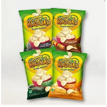 

Makanan Ringan Snack Camilan Kusuka Keripik Singkong / Cassava Chips Original, Balado, Keju Bakar 180 Gr, BBQ, Rumput Laut, Ayam Lada Hitam, Super Pedas 60 Gr, Ubimix 40 Gr ( Original, Madu ), Ubi Madu, Ubi Barbeque 42 Gr