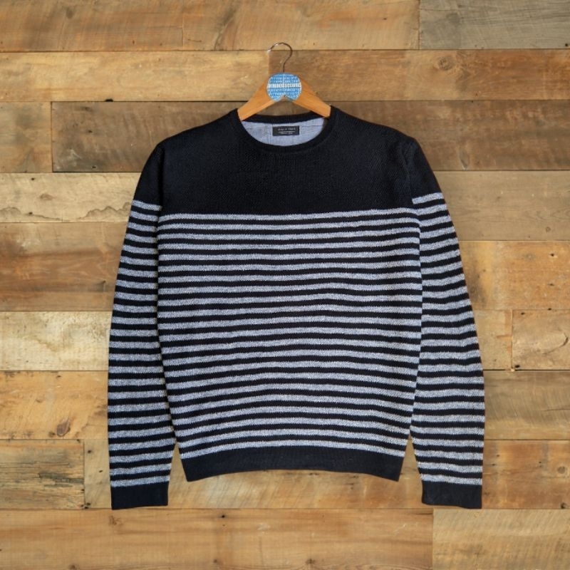 SWEATER RAJUT ZARA MAN KNITWEAR PRIA WANITA VINTAGE SWEATER SCOND