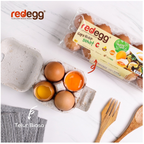 

Per Butir - Khusus Reguler + Ekstra Packing Sterofoam - Red Egg telur Organik Omega