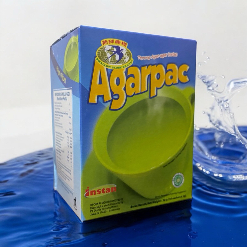 

AGARPAC 10 sachet Tepung agar-agar campuran minuman diet sehat tinggi serat