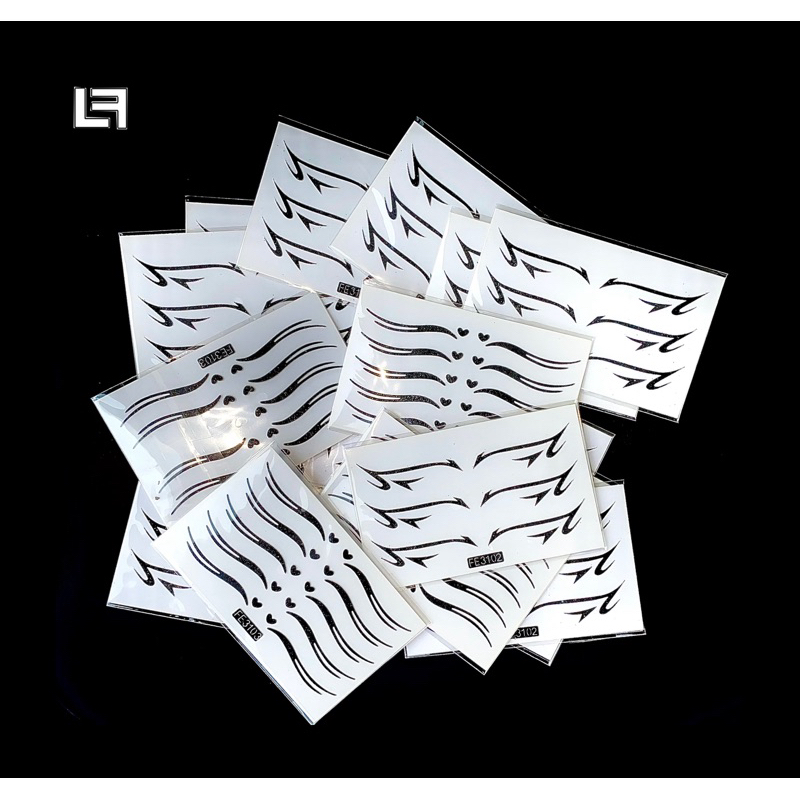 STIKER WAJAH/RIASAN MATA/TEMPELAN MATA (GLITTER PACK)