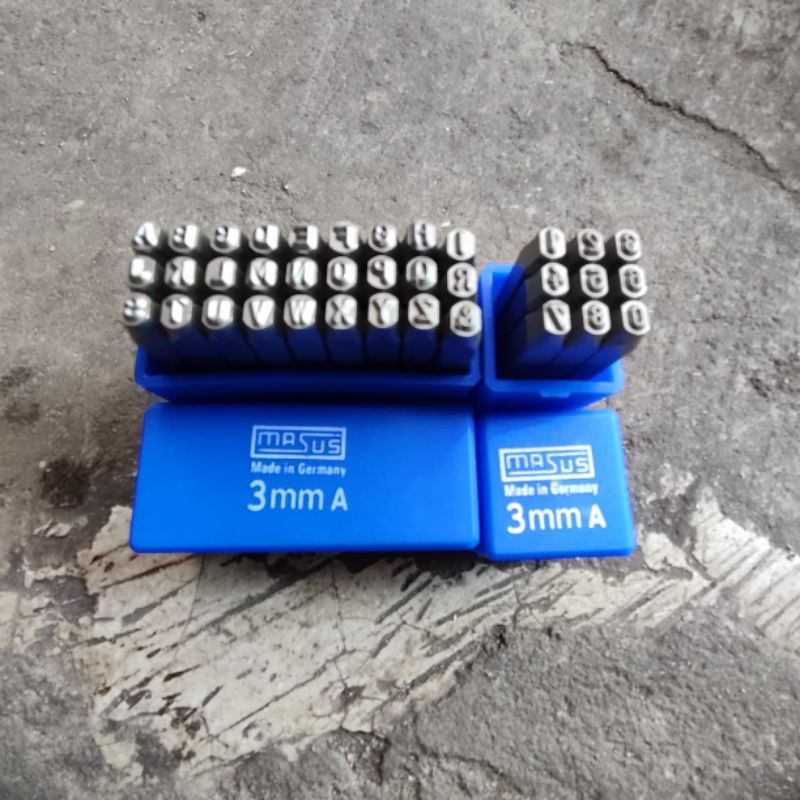 

huruf dan angka ketok set 3mm masus made in germany stamp punch