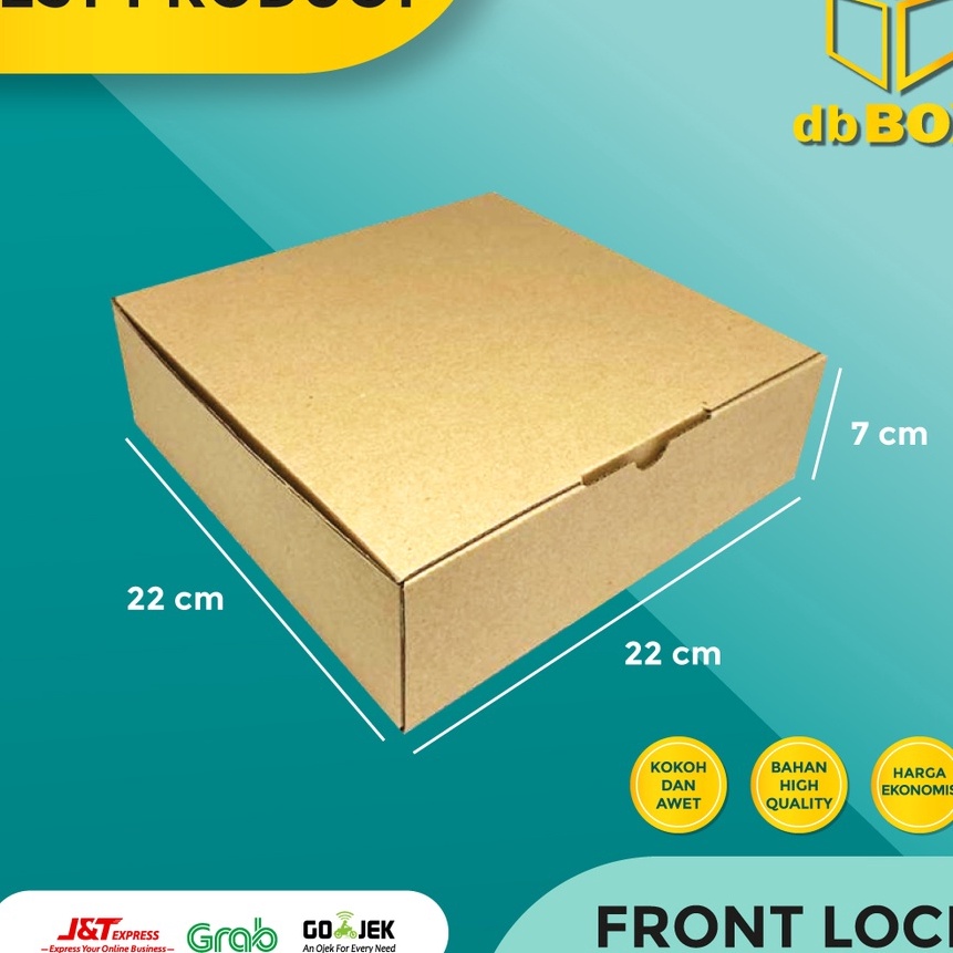 

HJ6 1 Pcs Kardus uk 22x22x7 cmDie Cut untuk kotak Aksesoris dll model box pizza