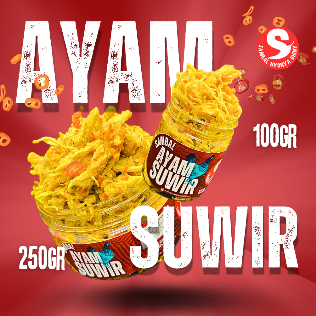 

Sambal Ayam Suwir Geprek - Sambal Nyonya Dhiny (100gr & 250gr)