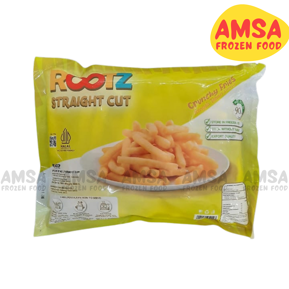 

Rootz Singkong Goreng Frozen 400 gr / Rootz Straight Cut