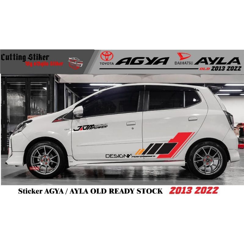 Stiker Mobil Striping Mobil Ayla Agya Aksesoris Mobil Minimalis Keren Terbaru Car