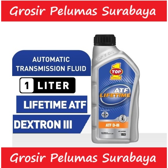 Original TOP1 TOP ONE Top 1 TopOne ATF Power steering Dextron 3 III BOTOL 1liter Lifetime ATF Dexron