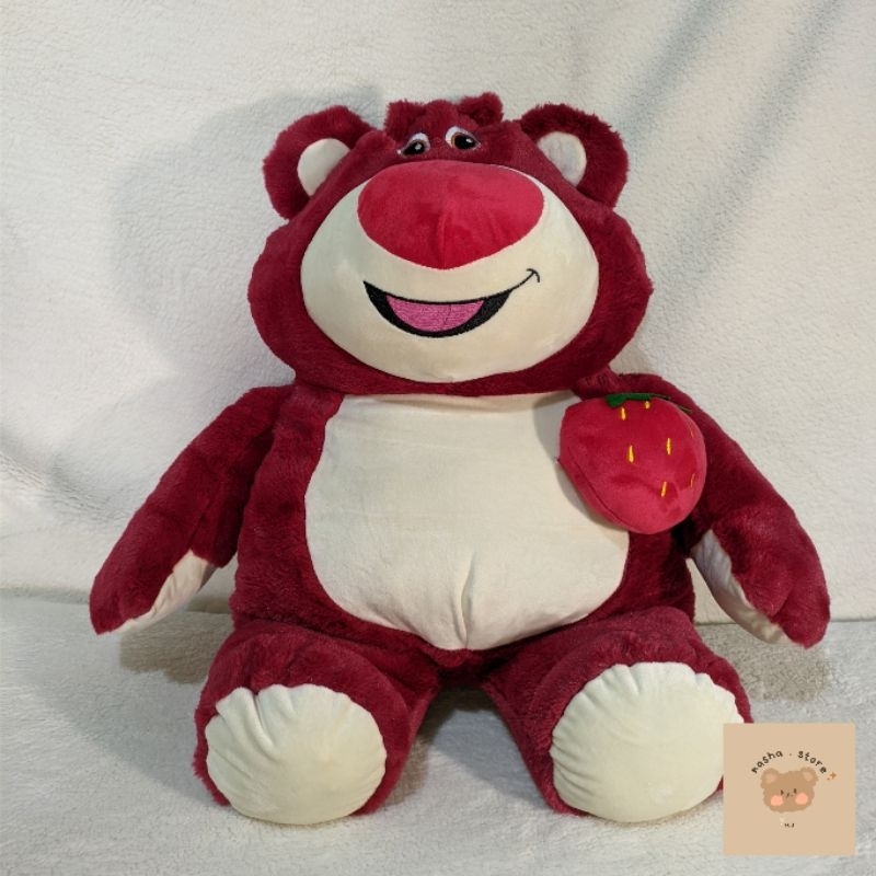 Boneka Losto Strawberry Toy Story Large Viral Bear Strawberry Beruang Mainan Mewah Lotso Viral