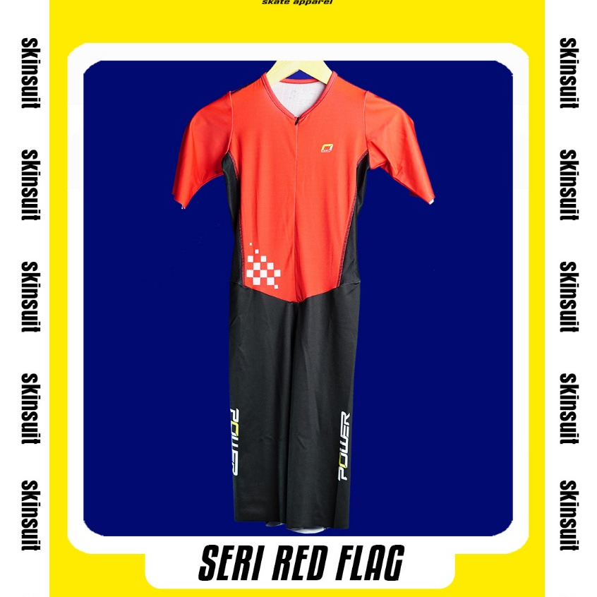 Skinsuit Power Apparel Inline Skate Jersey Sepatu Roda