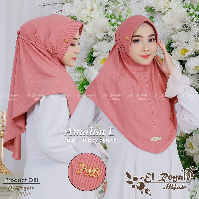 Jilbab bergo hijab instan AMALAN ORI EL ROYALE