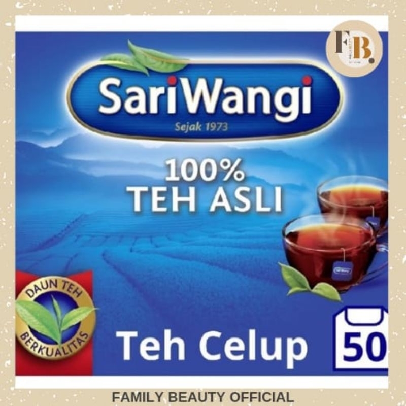 

SARIWANGI 100% Teh Asli Teh Celup isi 50